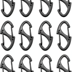 RLECS S-Shape Zinc Key Lock Spring Buckle Double Head Snap-0