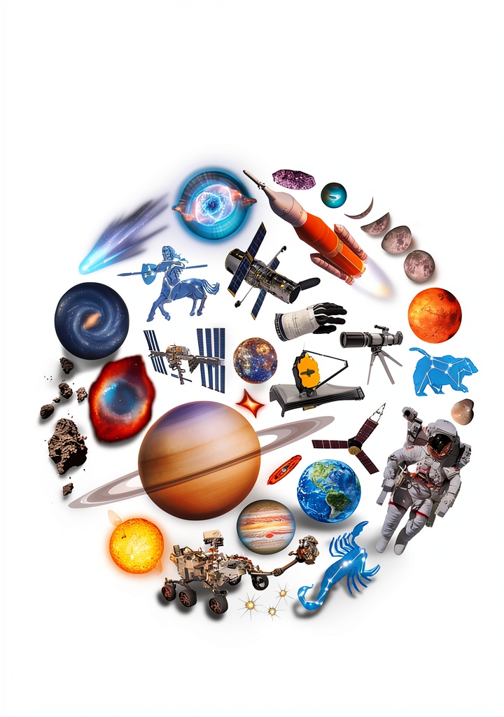 Eyewonder Kindle book open to a space illustration page