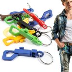 BRBASAP Plastic Snap Hooks Colorful Nickel Plated 10 Pack-0