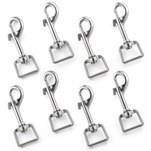 JIEYAO Flag Clips Zinc Alloy 360 Swivel Flagpole Rope Hooks-0