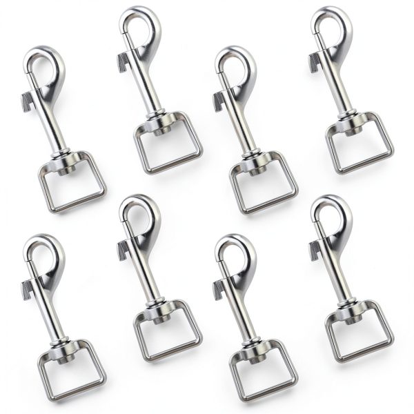 JIEYAO Flag Clips Zinc Alloy 360 Swivel Flagpole Rope Hooks-0