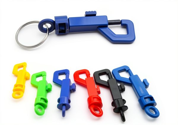 BRBASAP Plastic Snap Hooks Colorful Nickel Plated 10 Pack-6