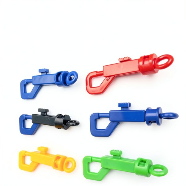 BRBASAP Plastic Snap Hooks Colorful Nickel Plated 10 Pack-5