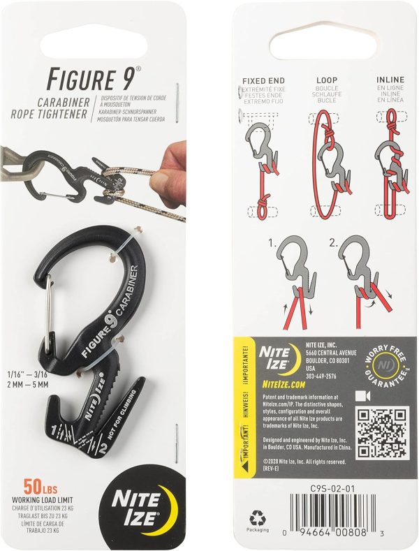 Rope Tightener Nite Ize Silver Round Wire Lock-9