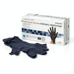 McKesson Confiderm LDC Low-Derma Nitrile Exam Gloves with Fentanyl Protection- Powder-Free, Latex-Free, Textured, Chemo Tested, Non-Sterile - Blue, Size Large, 250 Count, 1 Box-0