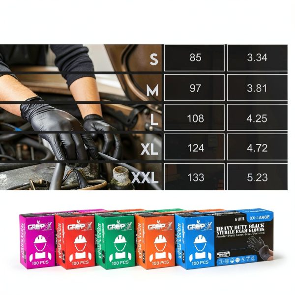 Nitrile Exam Gloves 4 Mil Latex-Free Powder-Free X-Large 1000-6
