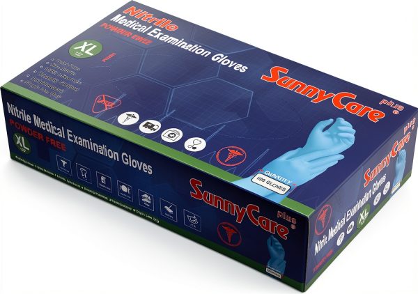 SunnyCare 1000 Nitrile Exam Gloves – Powder Free, Chemo Rated, X‑Large-1