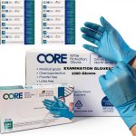 Nitrile Exam Gloves Latex Free Powder Free Blue Long Cuff XL 1000 Pack-0