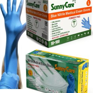 SunnyCare Nitrile Exam Gloves Chemo Rated 5.0 mil Large 1000 per case-0