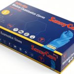 SunnyCare 8203 Blue Nitrile Gloves - Powder Free, Chemo-Rated, Large-0