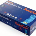 Sunnycare Blue Nitrile Medical Gloves Powder Free Chemo Rated M 100pcs-0